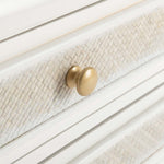 Safavieh Ahab 2 Drawer 1 Shelf Accent Table , ACC6606 - White / Gold