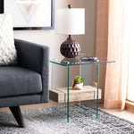 Safavieh Kayley Accent Table , ACC7001 - Glass/Natural Shelf
