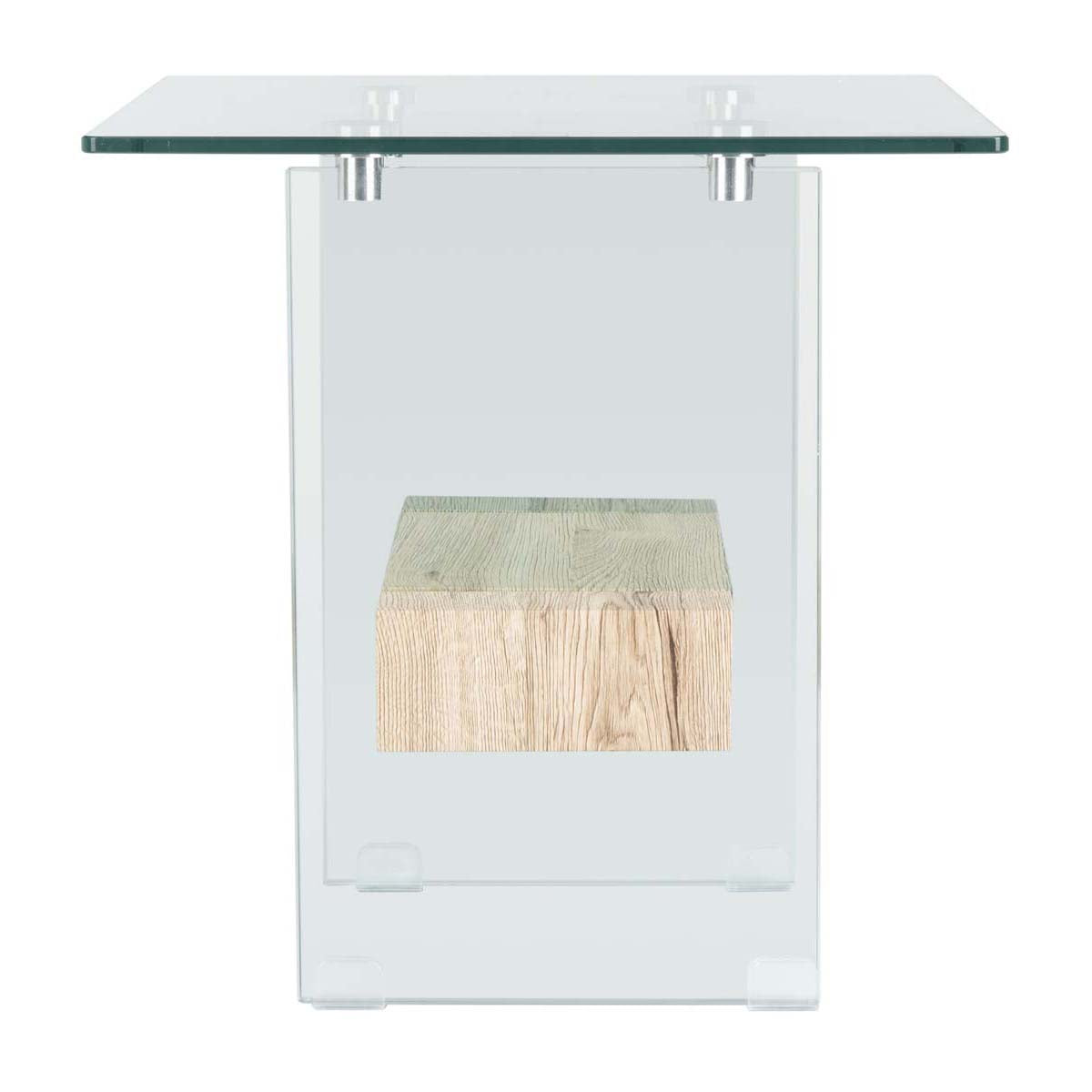 Safavieh Kayley Accent Table , ACC7001 - Glass/Natural Shelf