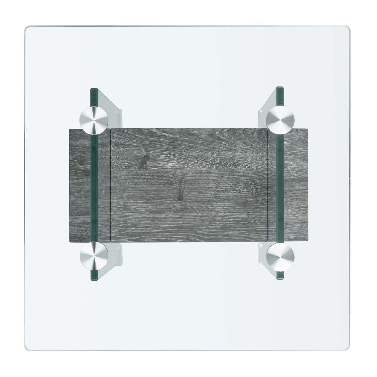 Safavieh Kayley Accent Table , ACC7001 - Glass/Black Oak Shelf