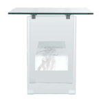 Safavieh Kayley Accent Table , ACC7001 - Glass/Faux White Marble Shelf