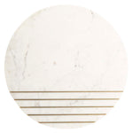 Safavieh Valerie Round Marble Accent Table , ACC7202 - White Marble/Brass