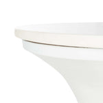 Safavieh Mila Pedestal End Table , ACC7203 - White Marble/White