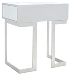 Safavieh Lilo 1 Drawer Mirrored Accent Table , ACC9700 - Silver / Mirror