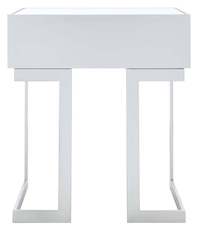 Safavieh Lilo 1 Drawer Mirrored Accent Table , ACC9700 - Silver / Mirror