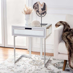 Safavieh Lilo 1 Drawer Mirrored Accent Table , ACC9700 - Silver / Mirror