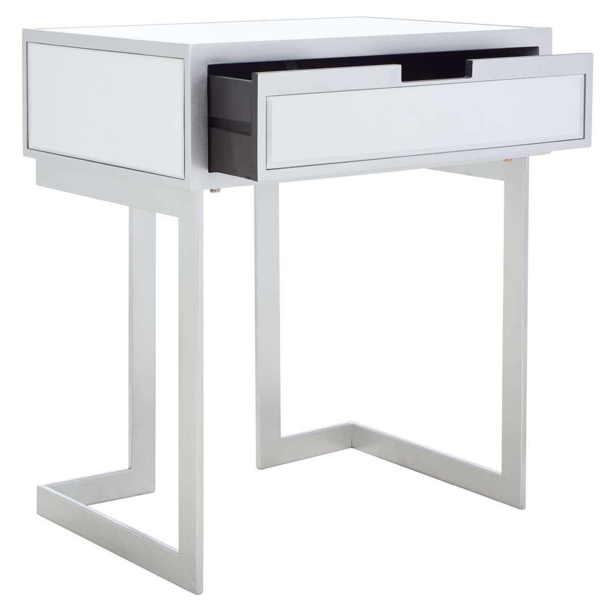 Safavieh Lilo 1 Drawer Mirrored Accent Table , ACC9700 - Silver / Mirror