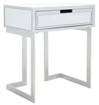 Safavieh Lilo 1 Drawer Mirrored Accent Table , ACC9700 - Silver / Mirror