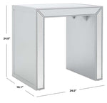 Safavieh Laken Mirrored Accent Table , ACC9702 - Silver / Mirror