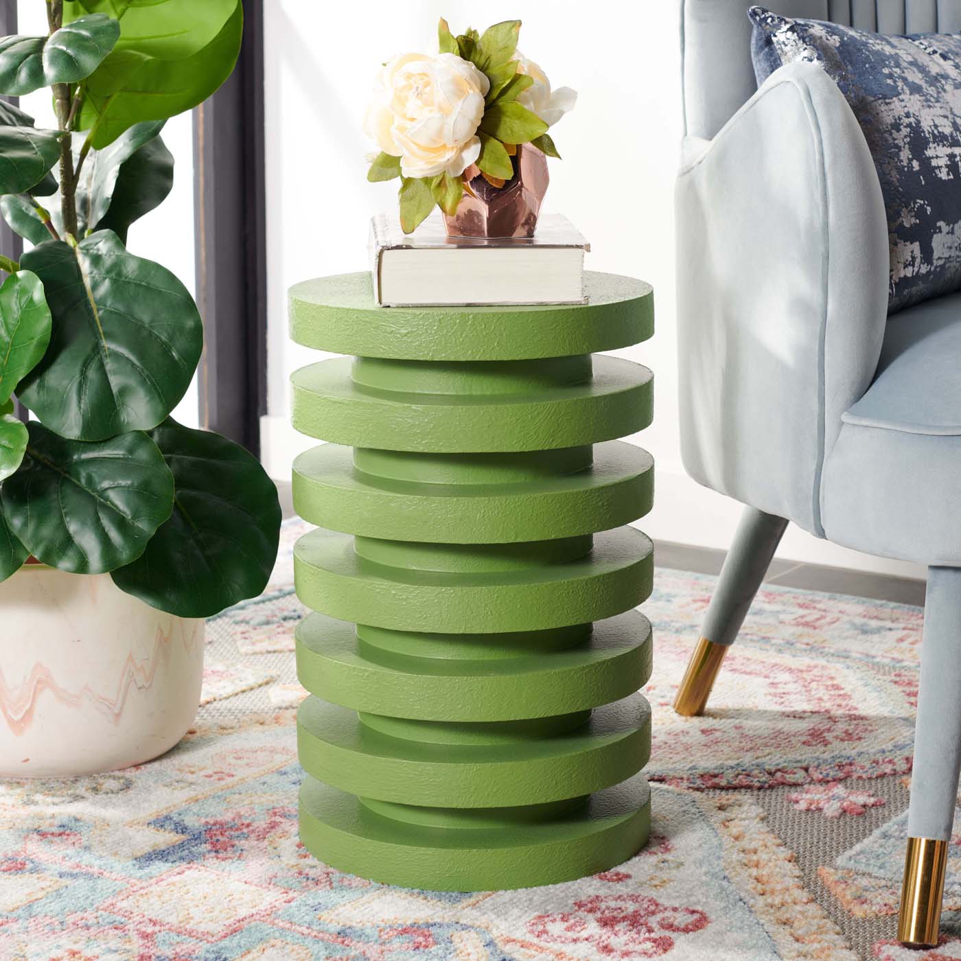 Safavieh Kaysar Accent Table , ACC9706 - Green