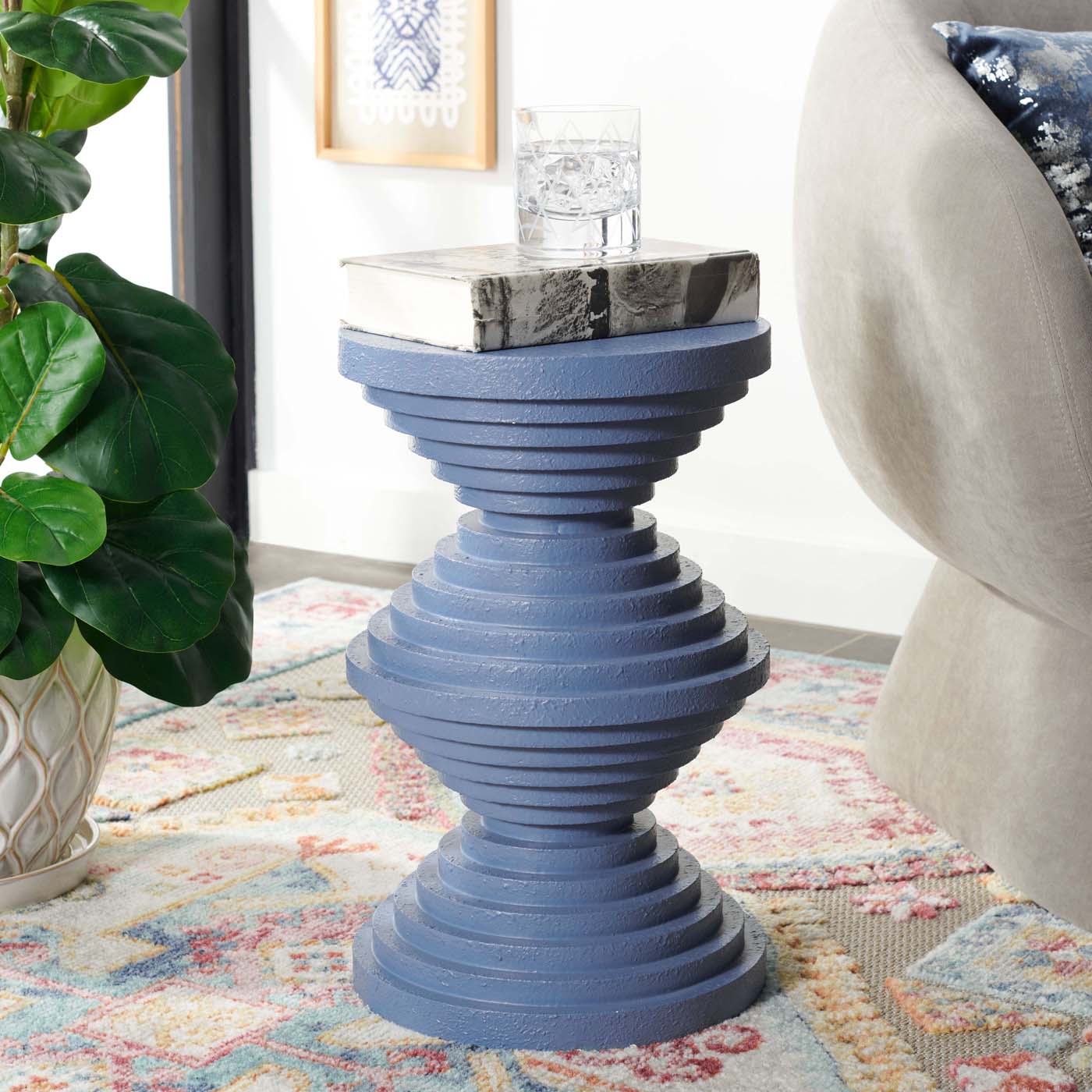 Safavieh Glynn Accent Table , ACC9708 - Perrywinkle
