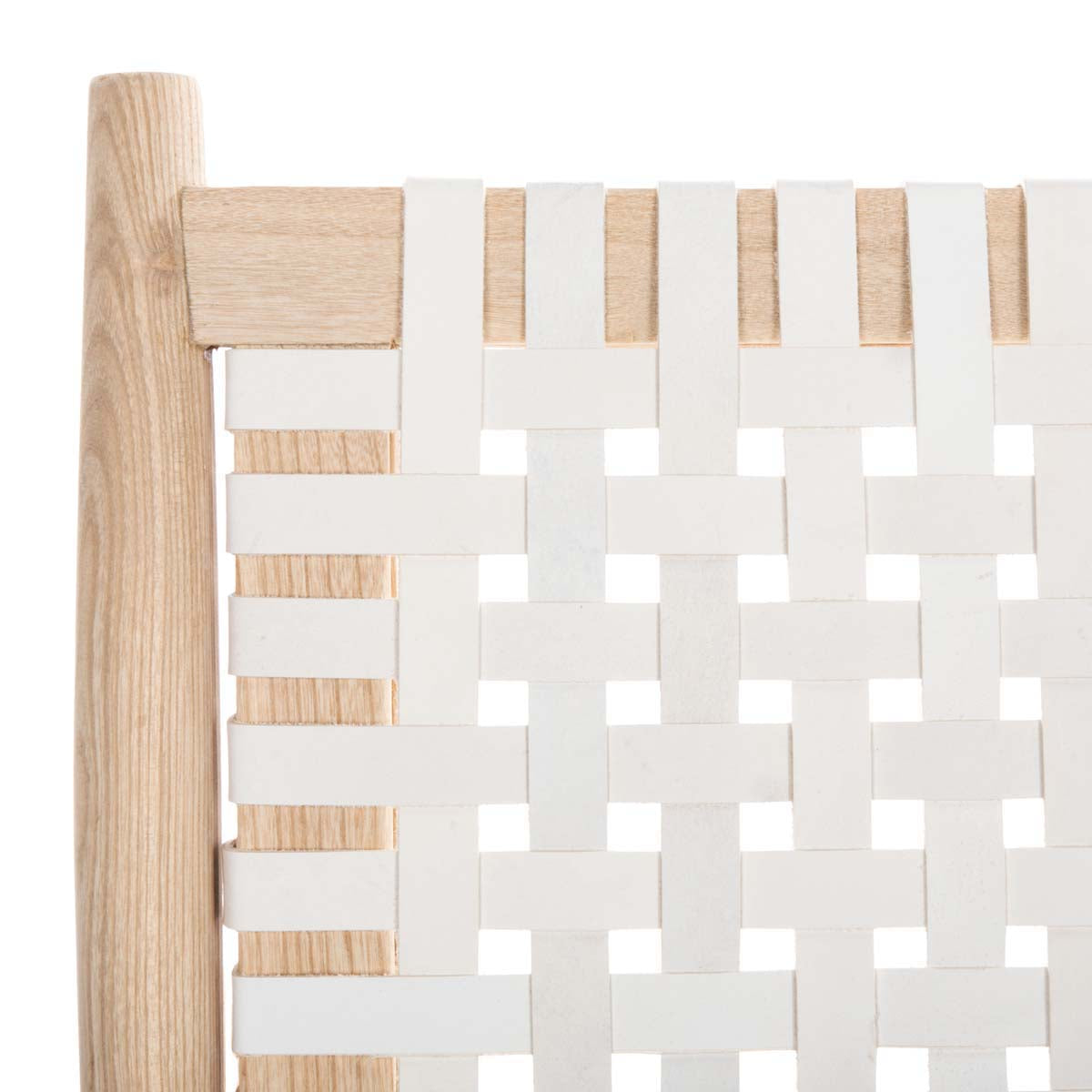 Safavieh Soleil Leather Woven Accent Chair , ACH1001 - White Leather/Natural