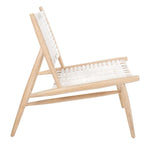 Safavieh Soleil Leather Woven Accent Chair , ACH1001 - White Leather/Natural