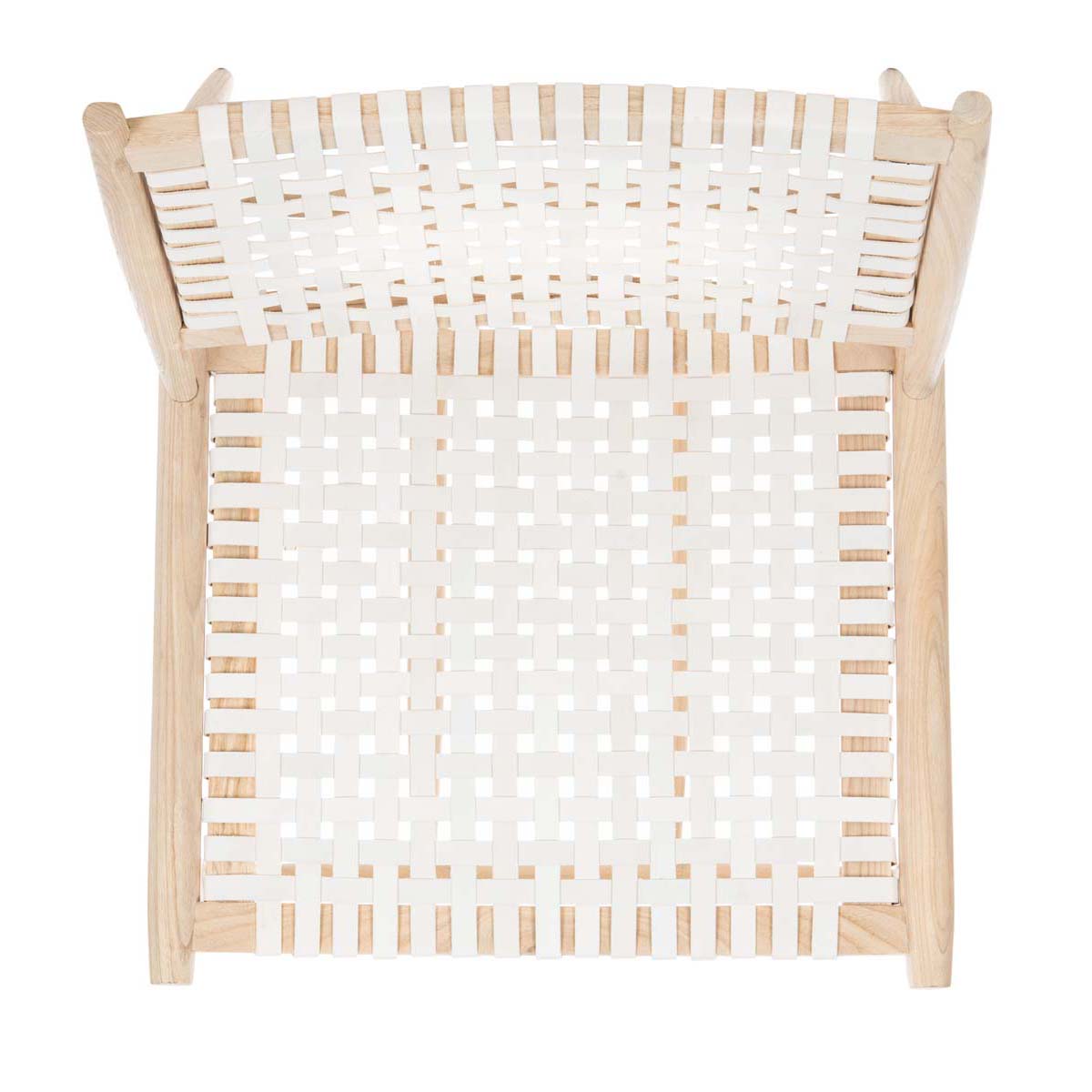 Safavieh Soleil Leather Woven Accent Chair , ACH1001 - White Leather/Natural