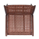 Safavieh Soleil Leather Woven Accent Chair , ACH1001 - Cognac Leather/Brown