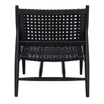 Safavieh Soleil Leather Woven Accent Chair , ACH1001 - Black Leather/Black