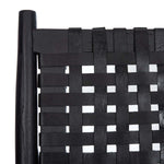 Safavieh Soleil Leather Woven Accent Chair , ACH1001 - Black Leather/Black