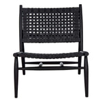 Safavieh Soleil Leather Woven Accent Chair , ACH1001 - Black Leather/Black