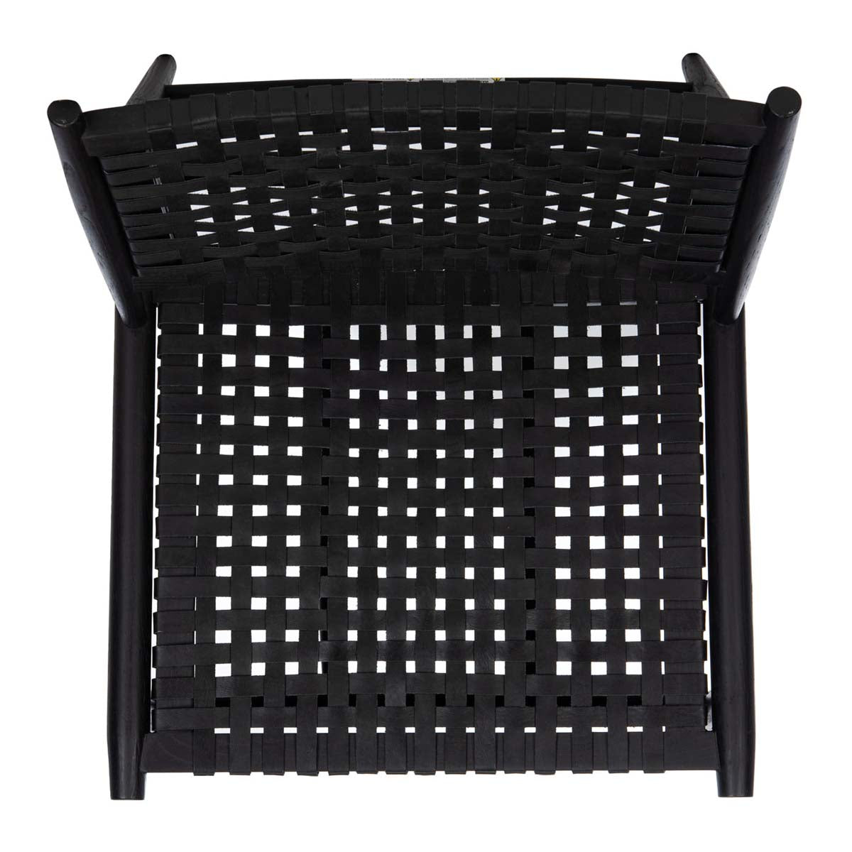 Safavieh Soleil Leather Woven Accent Chair , ACH1001 - Black Leather/Black