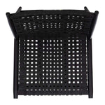 Safavieh Soleil Leather Woven Accent Chair , ACH1001 - Black Leather/Black