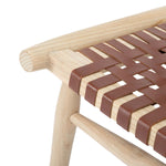 Safavieh Soleil Leather Woven Accent Chair , ACH1001 - Cognac / Natural