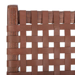 Safavieh Luna Leather Woven Accent Chair , ACH1002 - Cognac Leather/Brown