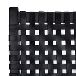 Safavieh Luna Leather Woven Accent Chair , ACH1002 - Black Leather/Black