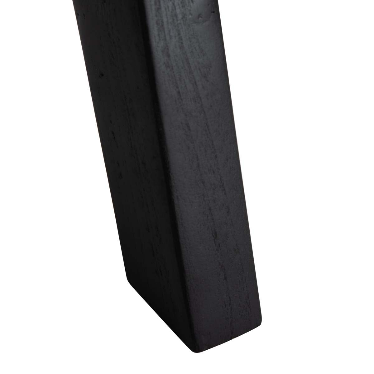 Safavieh Luna Leather Woven Accent Chair , ACH1002 - Black Leather/Black