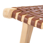 Safavieh Luna Leather Woven Accent Chair , ACH1002 - Cognac / Natural