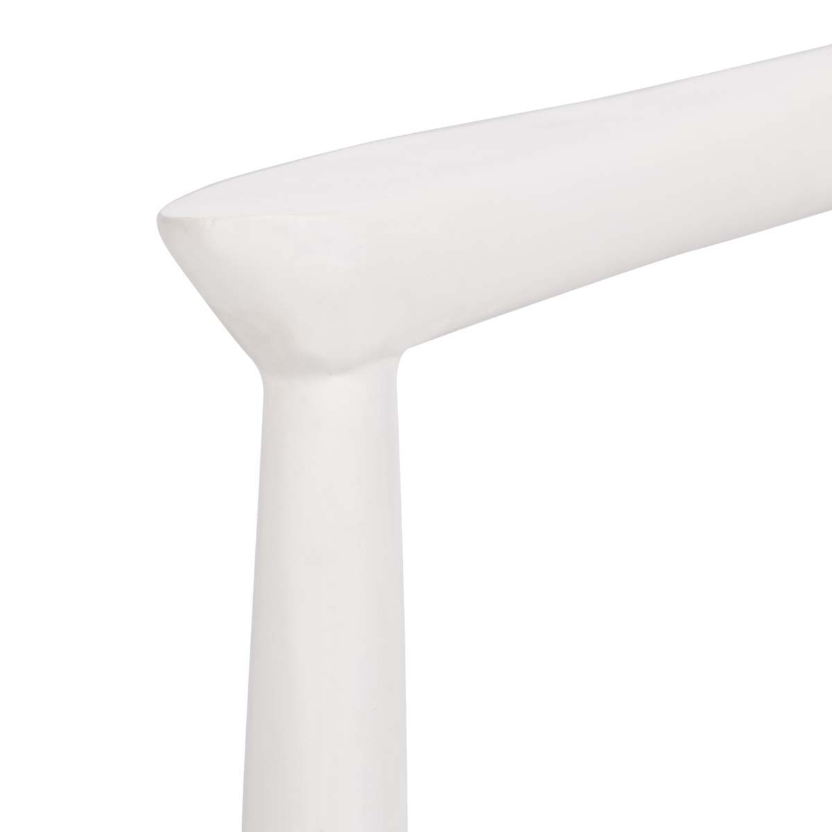 Safavieh Juneau Leather Woven Accent Chair , ACH1003 - White Mindi Wood/White Leather