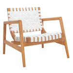 Safavieh Bellona Leather Woven Accent Chair , ACH1004 - White