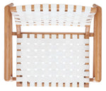 Safavieh Bellona Leather Woven Accent Chair , ACH1004 - White