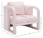 Safavieh Fifer Accent Chair , ACH1304 - Light Pink