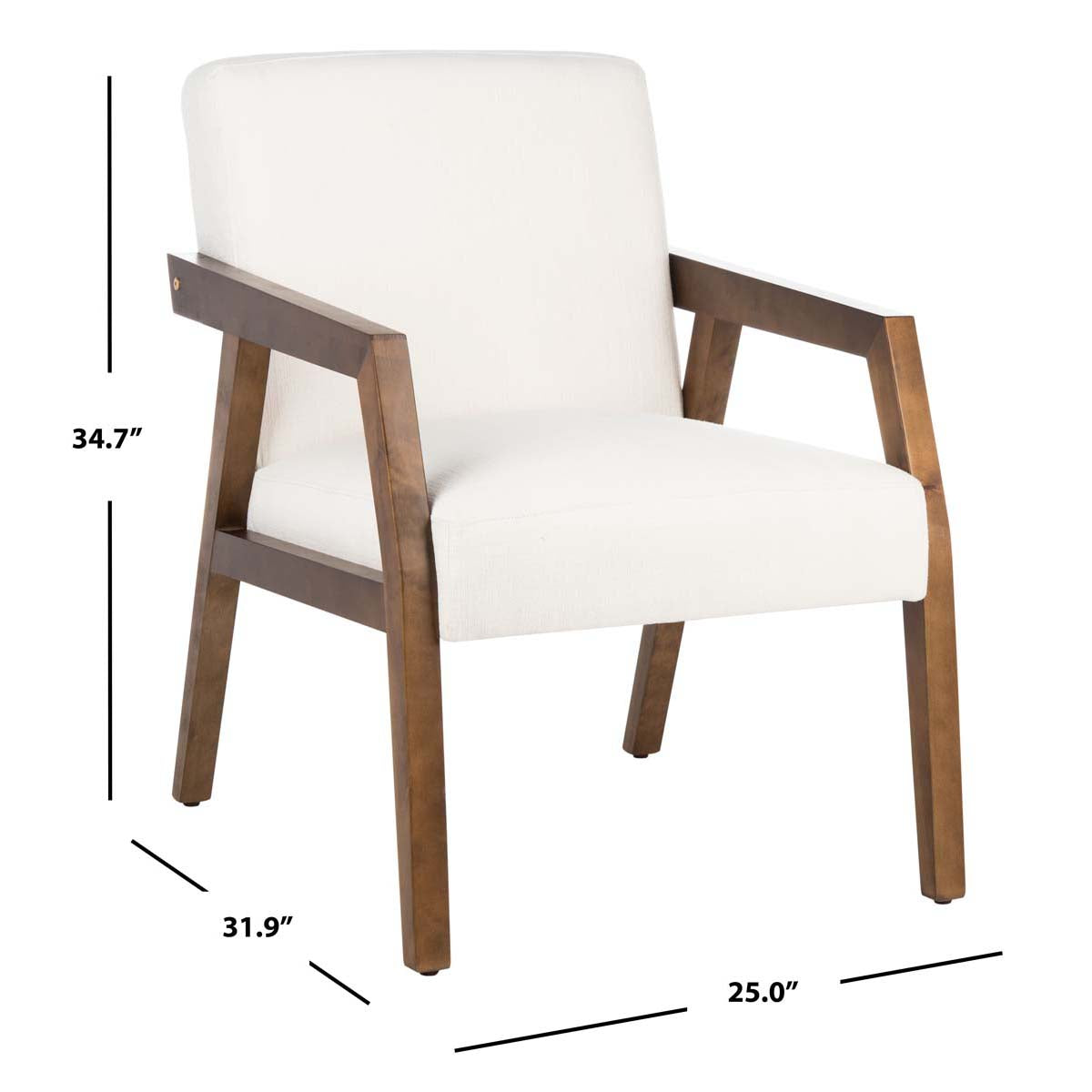 Safavieh Olyvar Arm Chair , ACH4000 - White