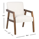 Safavieh Olyvar Arm Chair , ACH4000 - White