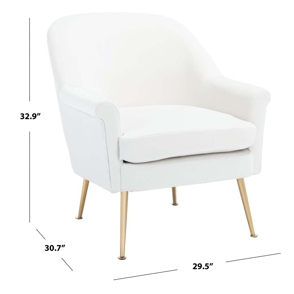 Safavieh Rodrik Accent Chair , ACH4005 - White