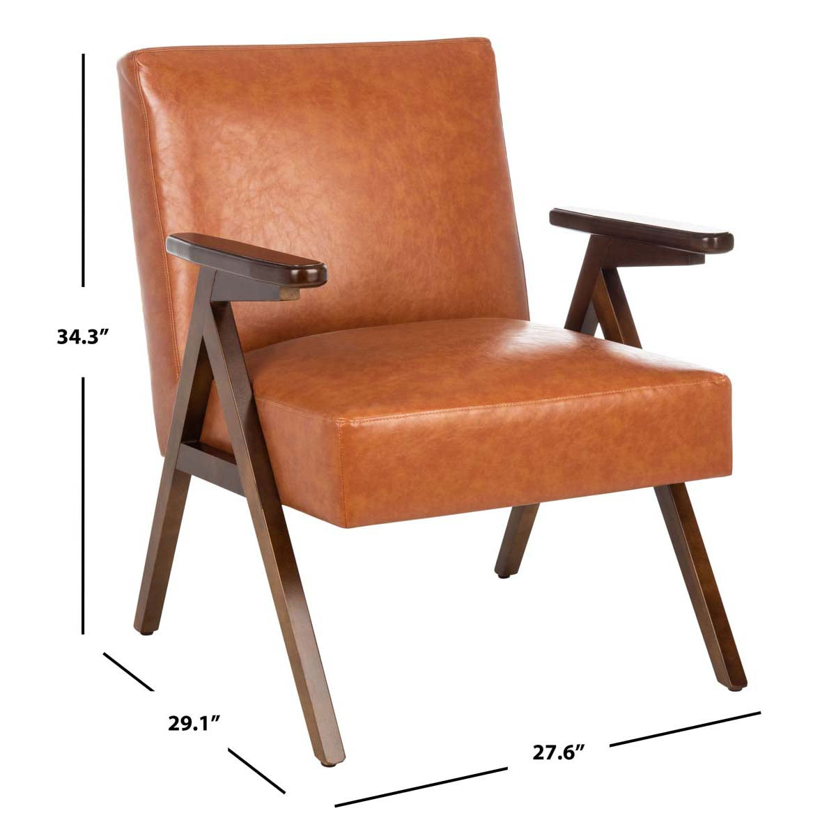 Safavieh Emyr Arm Chair , ACH4007 - Cognac