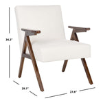 Safavieh Emyr Arm Chair , ACH4007 - White