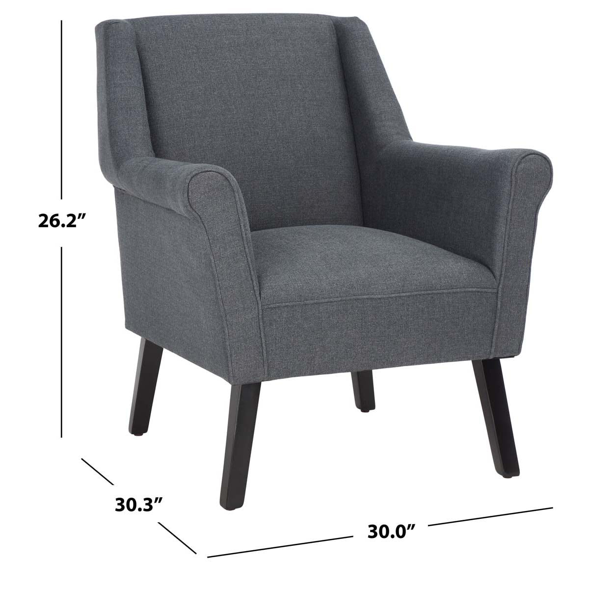 Safavieh Videl Accent Chair , ACH4011 - Dark Grey