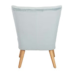 Safavieh June Mid Century Accent Chair , ACH4500 - Slate Blue/Natural