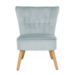 Safavieh June Mid Century Accent Chair , ACH4500 - Slate Blue/Natural