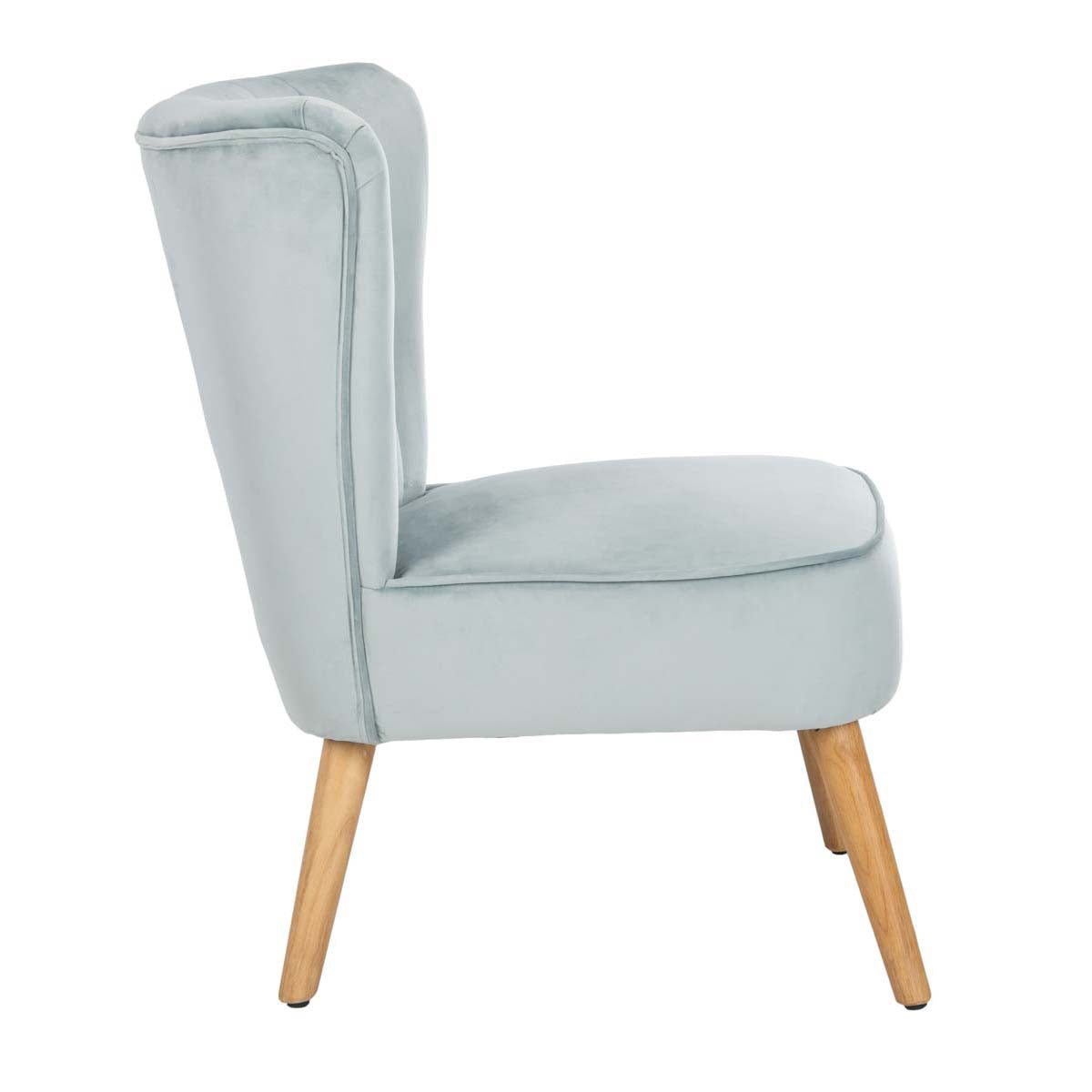 Safavieh June Mid Century Accent Chair , ACH4500 - Slate Blue/Natural
