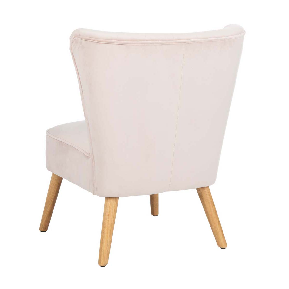 Safavieh June Mid Century Accent Chair , ACH4500 - Blush Pink/Natural