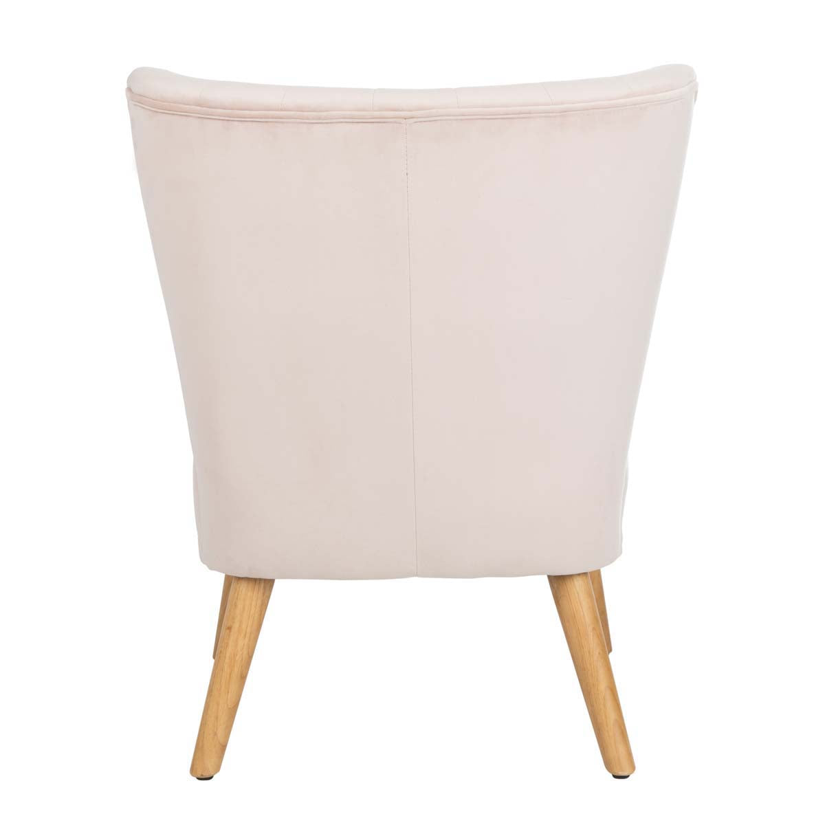Safavieh June Mid Century Accent Chair , ACH4500 - Blush Pink/Natural