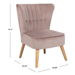 Safavieh June Mid Century Accent Chair , ACH4500 - Mauve/Natural