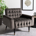 Safavieh Amaris Tufted Accent Chair , ACH4503 - Shale/Black
