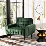 Safavieh Amaris Tufted Accent Chair , ACH4503 - Forest Green/Black