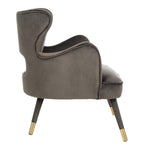 Safavieh Blair Wingback Accent Chair , ACH4504 - Shale/Gold