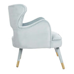 Safavieh Blair Wingback Accent Chair , ACH4504 - Slate Blue/Gold