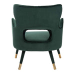 Safavieh Blair Wingback Accent Chair , ACH4504 - Forest Green/Gold